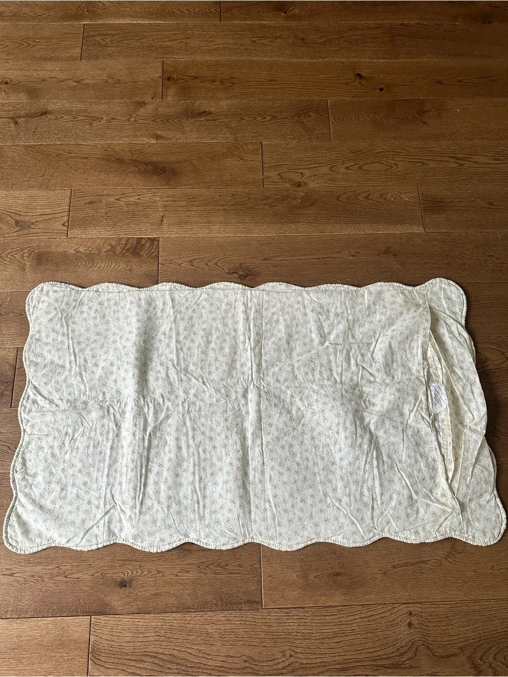 Shabby Chic Floral King Quilt 100% Cotton 1 Pillow Sham